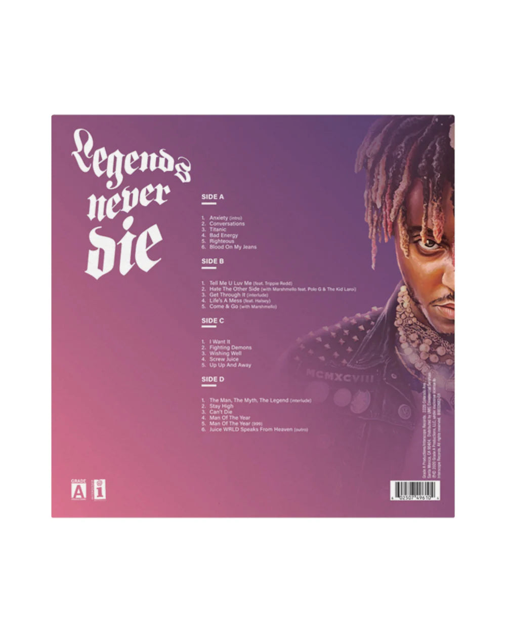 Juice WRLD - Legends Never Die (5週年紀念版) 雙粉紅膠