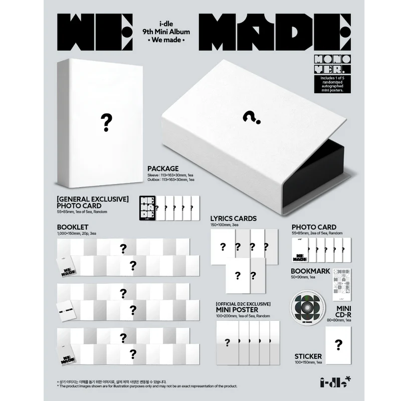 預購 i-dle - 9th Mini Album [We made] 親簽專