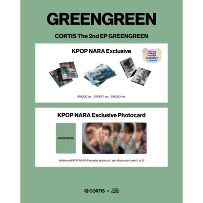 KPOP NARA 美國通路 CORTIS The 2nd EP GREENGREEN 全新未拆專