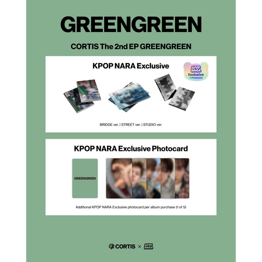 KPOP NARA 美國通路 CORTIS The 2nd EP GREENGREEN 全新未拆專