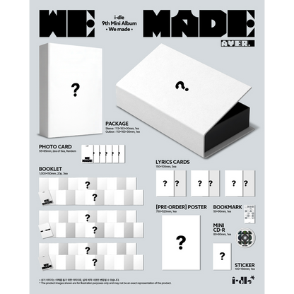 預購 i-dle - 9th Mini Album [We made] K4特典