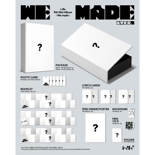 預購 i-dle - 9th Mini Album [We made] K4特典