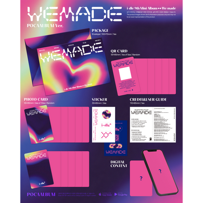 預購 i-dle - 9th Mini Album [We made] K4特典