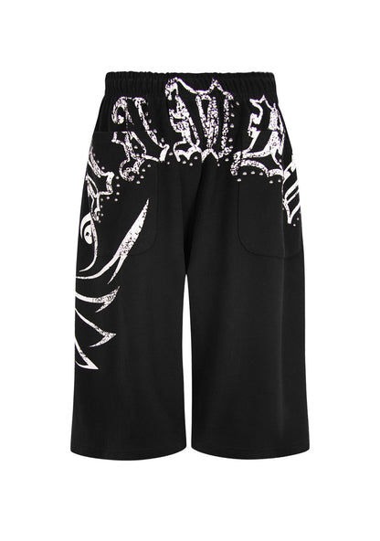 OUTLAW OVERSIZED SWEATSHORTS BLACK